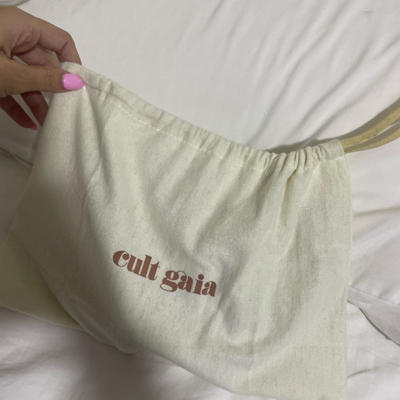 CULT GAIA HERA NANO RHINESTONE SHOULDER BAG - CHAMPAGNE - Picture 4 of 8